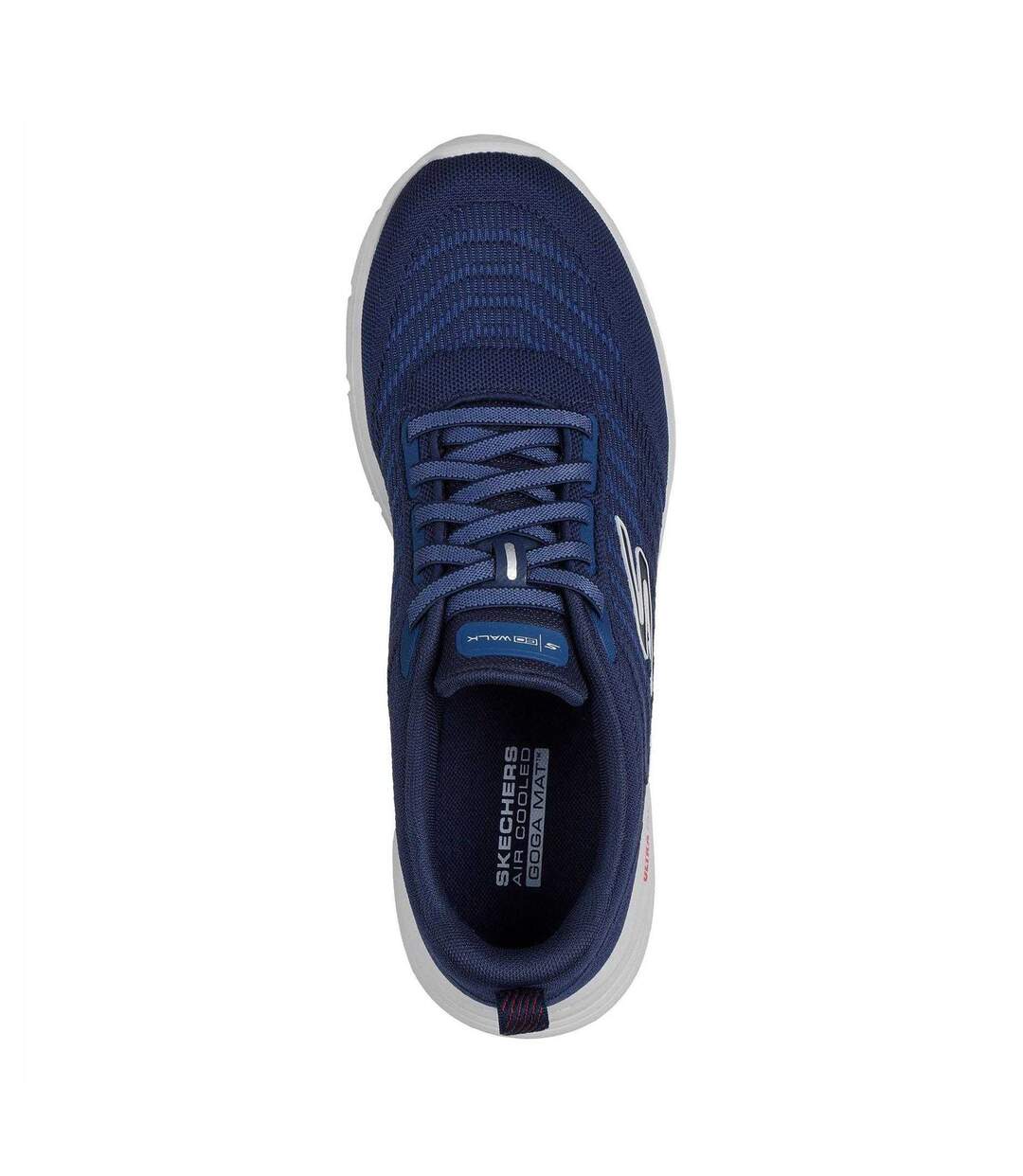 Mens Go Walk 8 Trainers Navy Red Skechers-3