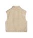 Gilet sans manches effet fourrure beige femme teddy smith lou-2