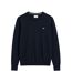 Mens Cotton Crew Neck Jumper Evening Blue Gant-2