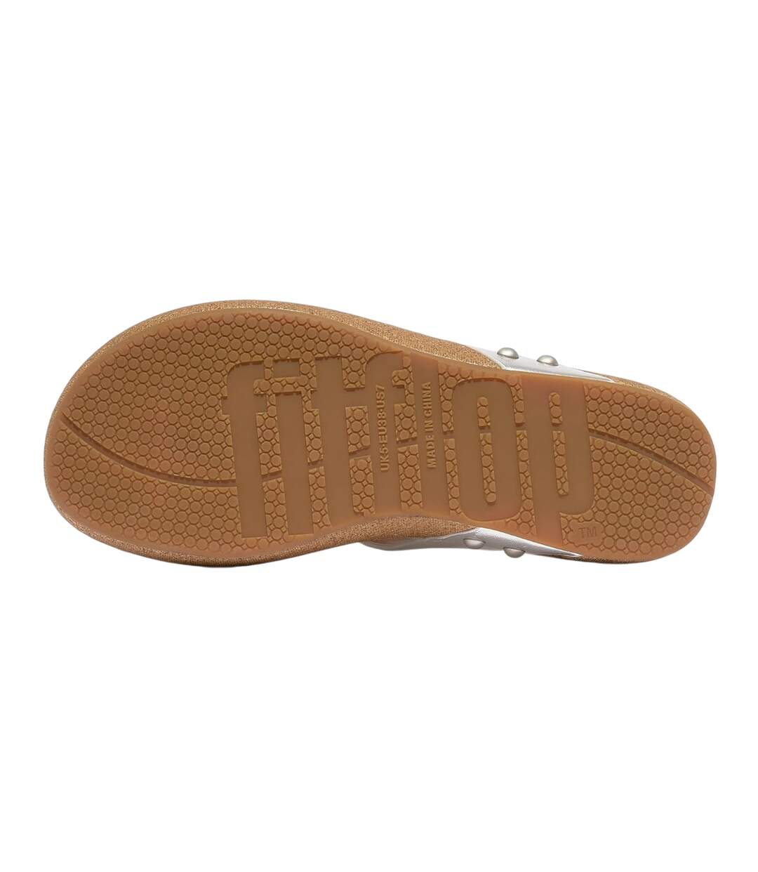 Sandales Motif/style Métallisé Iqushion Femme Argenté FitFlop-4