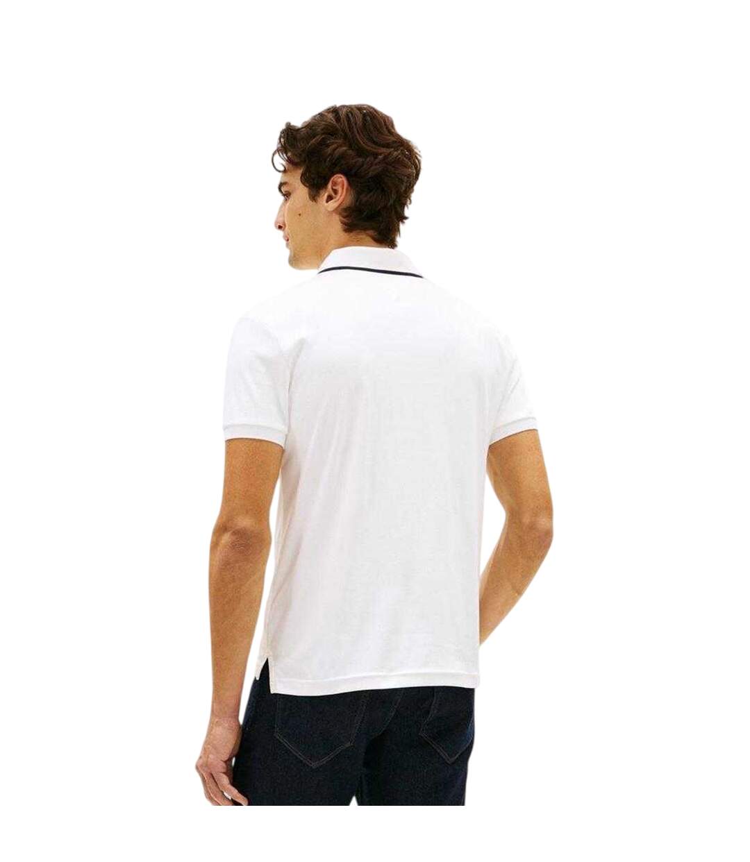 Polo Homme Blanc Tommy Hilfiger-3