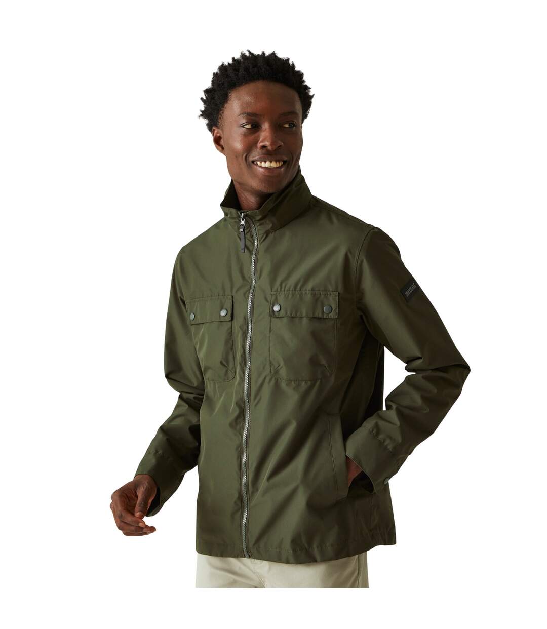 Veste Imperméable Raytan Homme Kaki Foncé Regatta-1