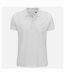 SOLS Mens Planet Pique Organic Polo Shirt (White)