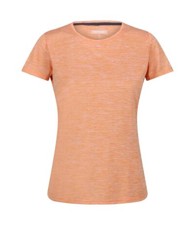 Womens/ladies Fingal Edition Jersey Moisture Wicking T-shirt Orange Regatta