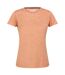 Womens/ladies Fingal Edition Jersey Moisture Wicking T-shirt Orange Regatta-1