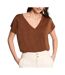 T-Shirt marron/doré femme morgan mring-1