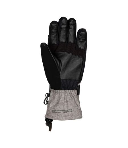 Womens/ladies Sengla Ski Gloves Black Grey Marl Trespass