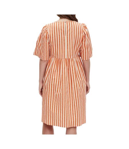 Robe Beige/Orange Femme Mamalicious Felicity - L