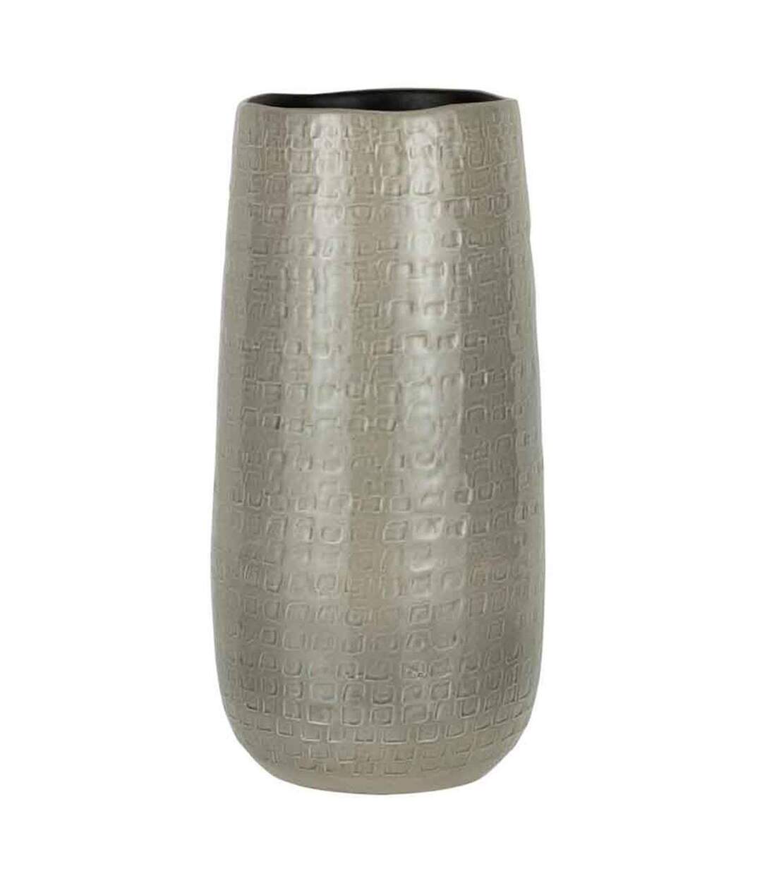 Vase en Céramique Design Yuella 40cm Gris Clair-1