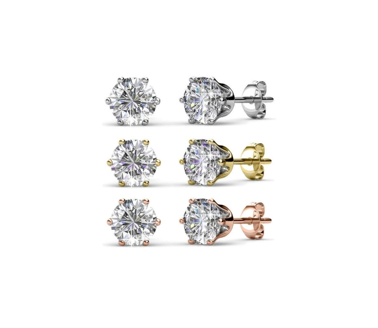 Boucles d'oreilles Birth Stone Avril - Cristal d'Autriche-1