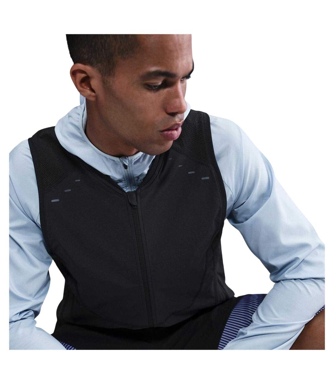 Veste Sans Manches Course À Pied Homme Noir Nike-4