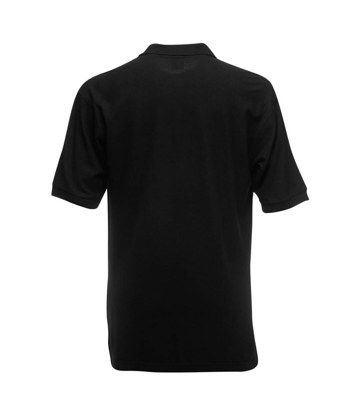 Fruit Of The Loom Mens 65/35 Pique Short Sleeve Polo Shirt (Black) - UTBC388