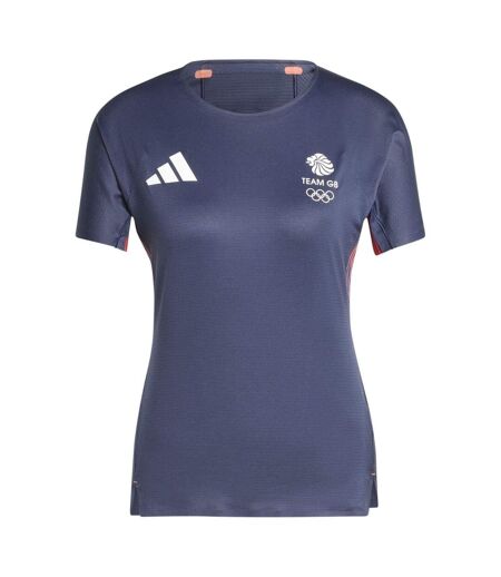 T-shirt Motif/style Team Gb Adizero Femme Bleu Encre Adidas