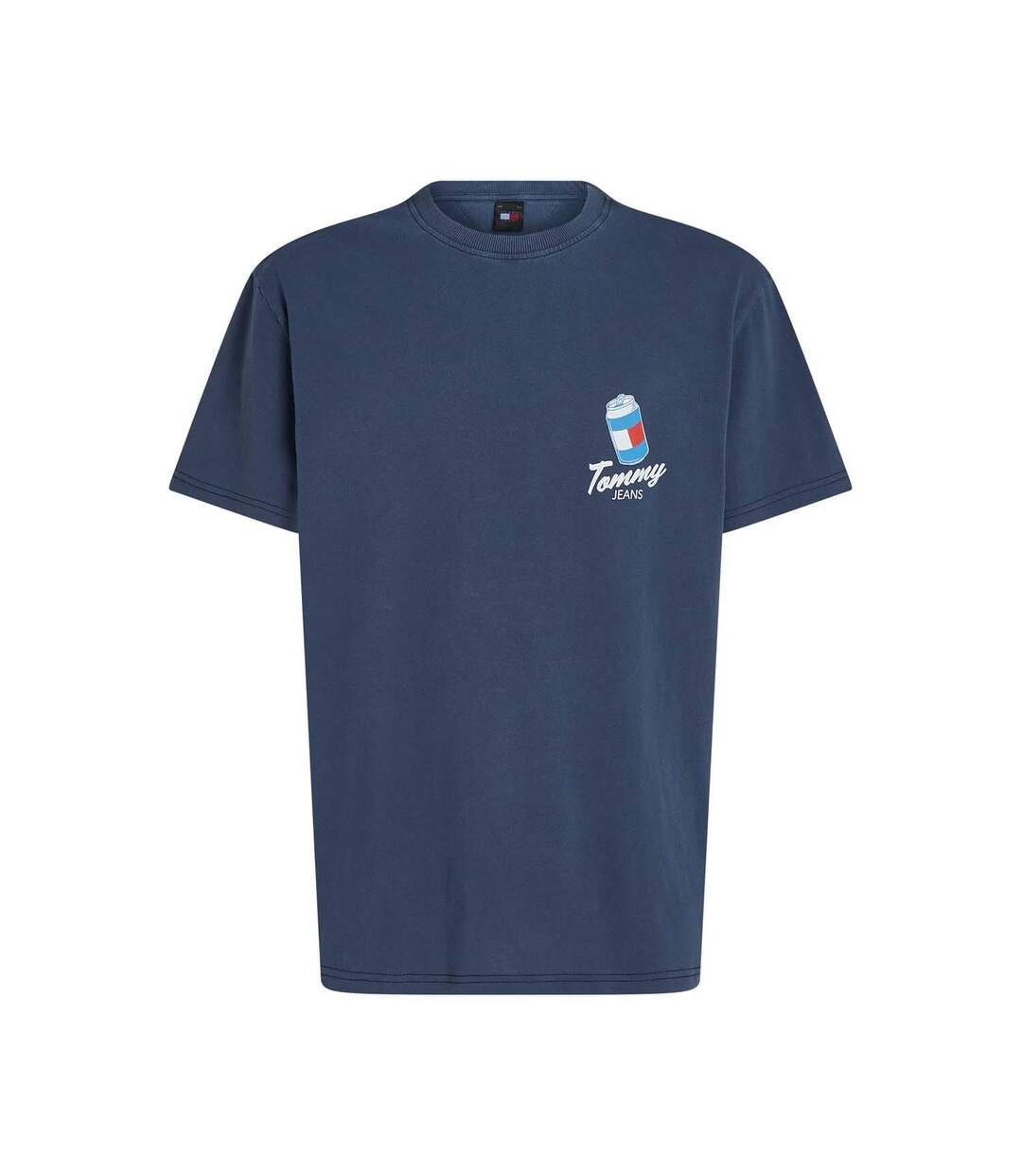 Mens Graphic Back Print T-shirt Blue Tommy Hilfiger-1