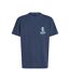 Mens Graphic Back Print T-shirt Blue Tommy Hilfiger-1