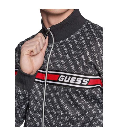 Haut De Survêtement Motif/style Monogramme Homme Noir Guess