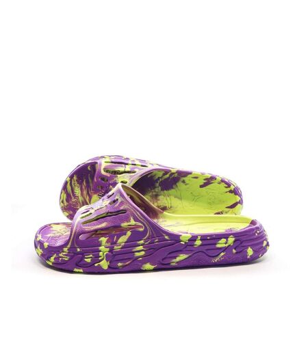 Claquettes Violettes/Vertes Puma Slide - 39