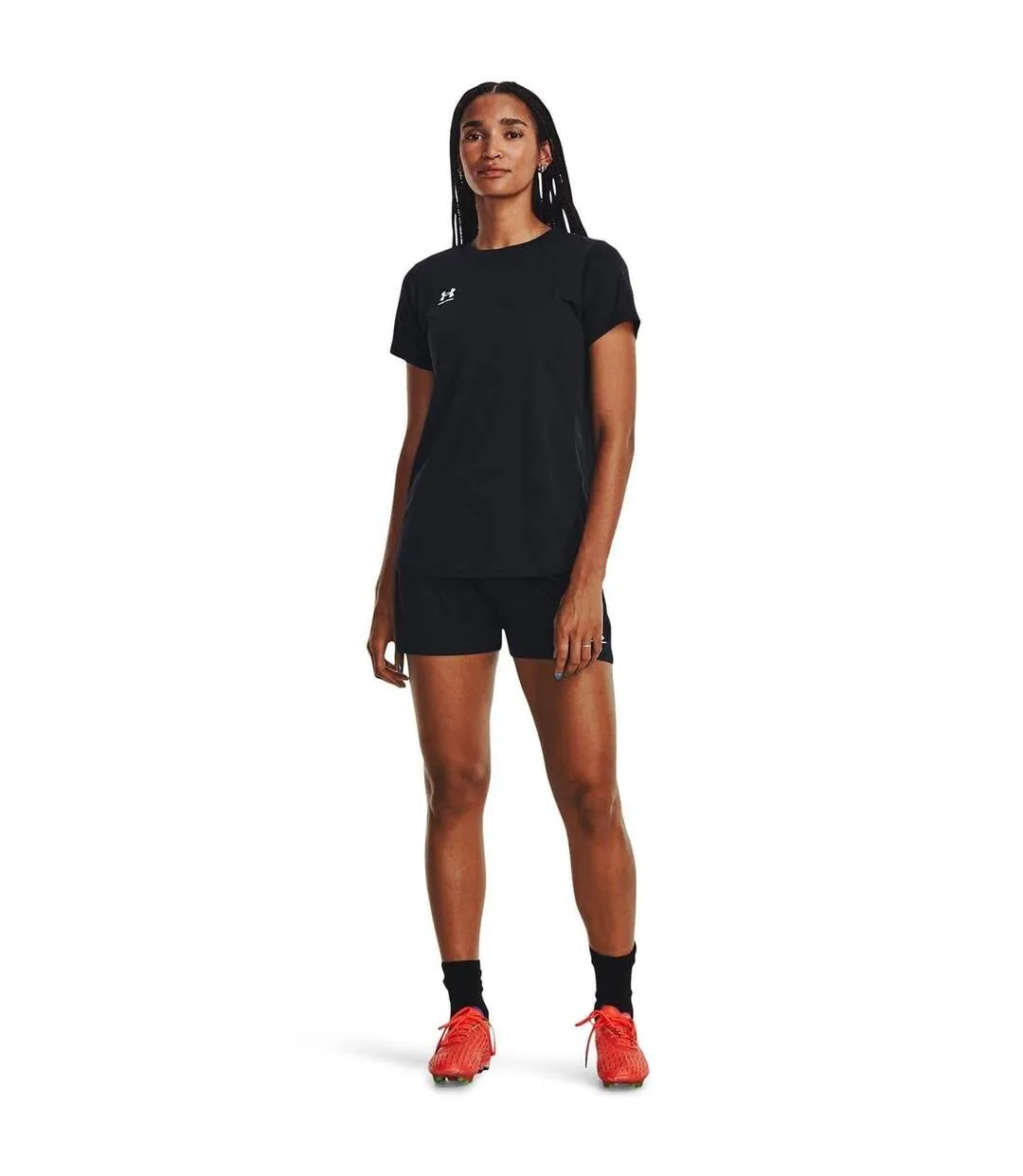 T-shirt Entraînement Challenger Femme Noir Blanc Under Armour-4