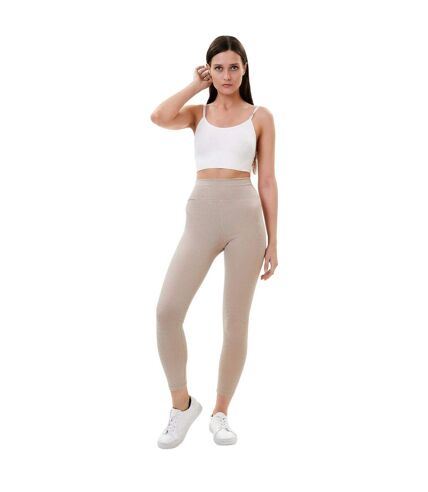 Legging zelal femme brun clair Lookus Lookus