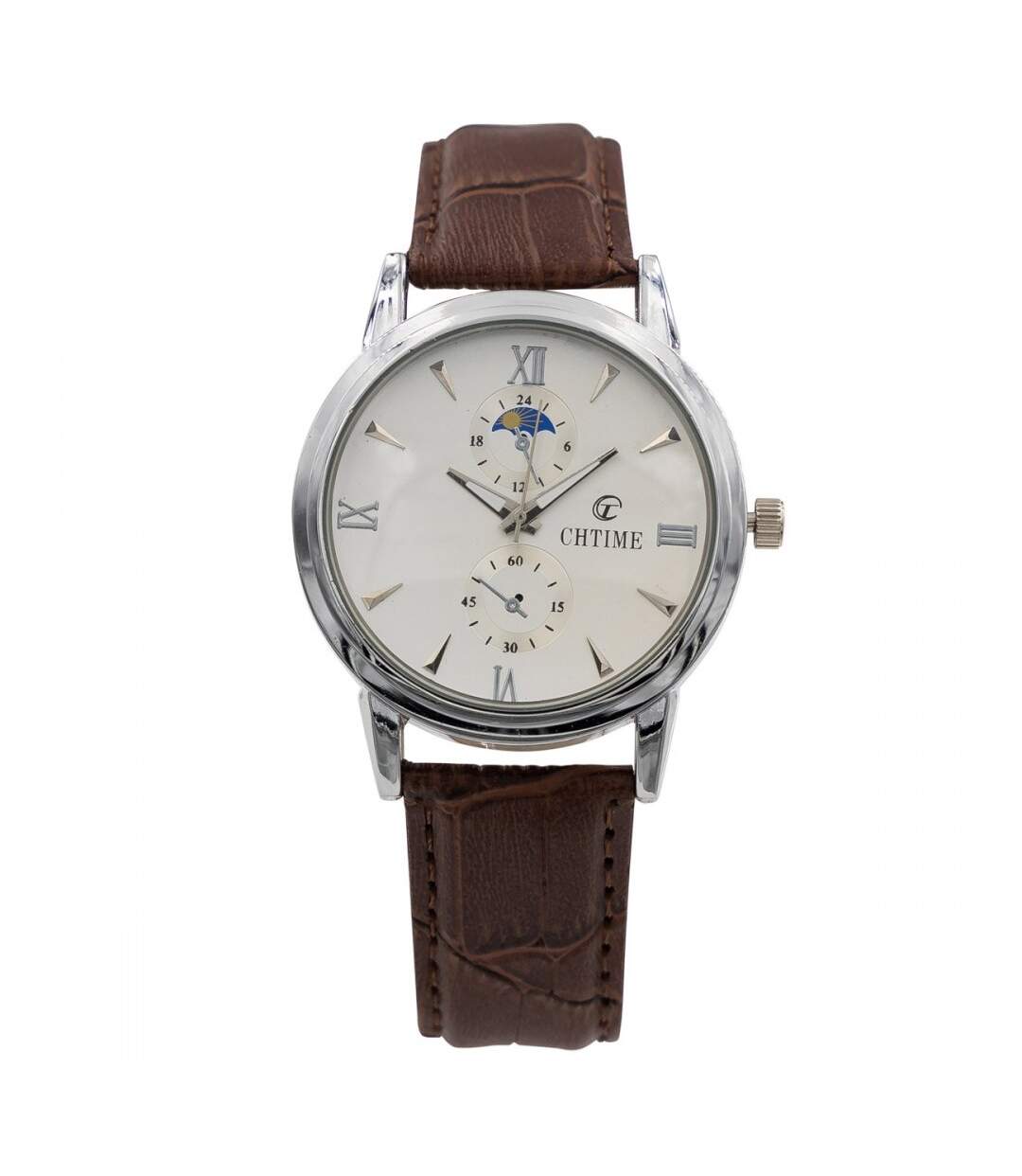 Montre d' Homme Bracelet Marron CHTIME