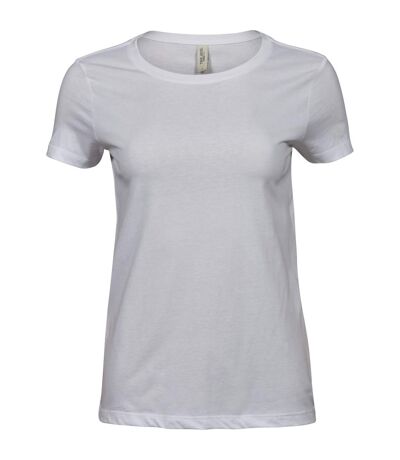 Tee Jays Womens/Ladies Luxury Cotton T-Shirt (White) - UTPC3434