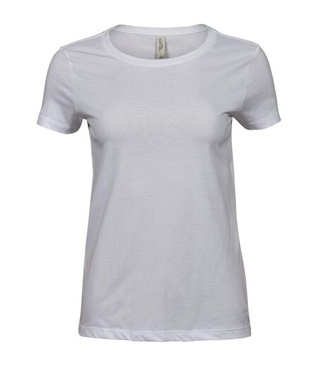 T-shirt luxe femme blanc Tee Jays