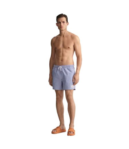 Short De Bain Style Plissé Homme Bleu Blanc Rouge Gant