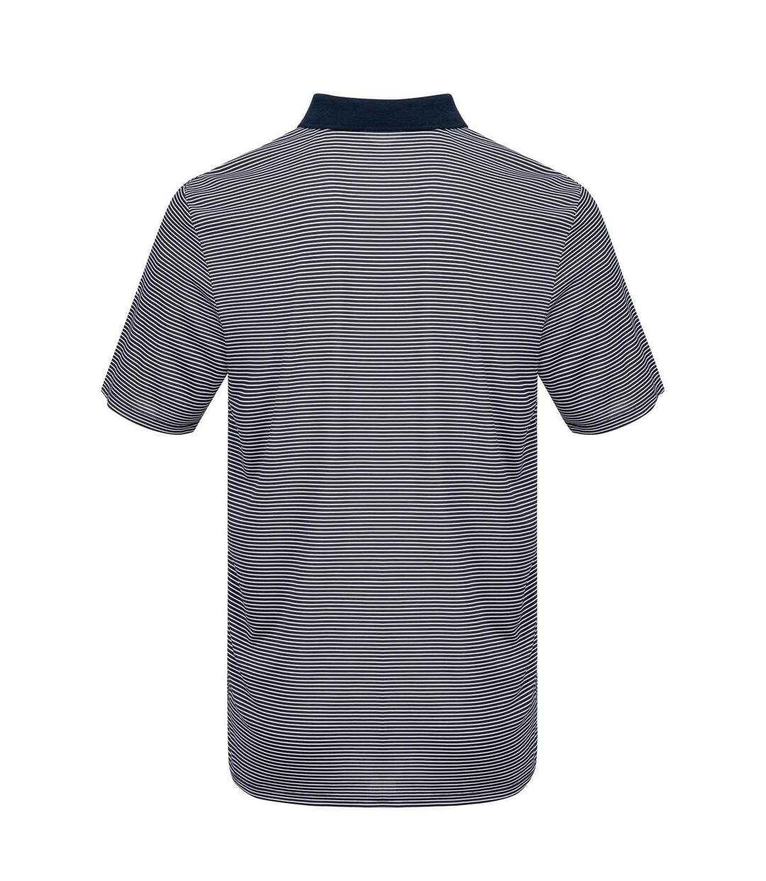 Polo Golf Motif/style Micro-rayures Homme Bleu Marine Slazenger-2