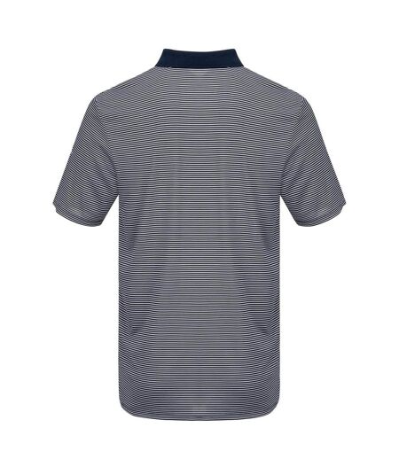 Polo Golf Motif/style Micro-rayures Homme Bleu Marine Slazenger