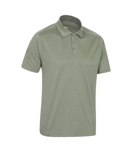 Mens volley isocool polo shirt light khaki Mountain Warehouse