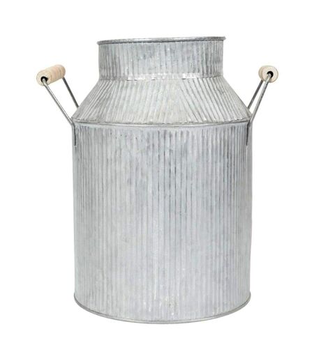 Vase en forme de pot à lait en métal 18.5 x 26.5 x 13 cm