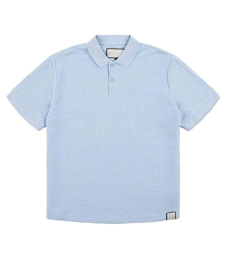 Mens Ottoman Polo Shirt Sky Blue Prevu