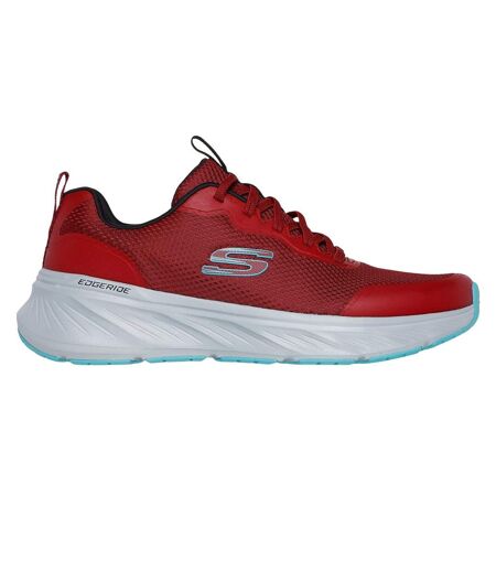 Mens Edgeride Rekze Trainers Burgundy Grey Skechers