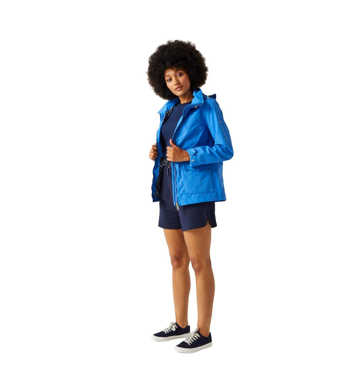 Womens/ladies Navassa Waterproof Jacket Sonic Blue Regatta-1