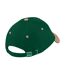 Casquette de baseball 100% coton épais adulte unisexe vert forêt/taupe Beechfield