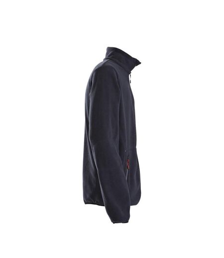 Mens Speedway Fleece Jacket Navy Printer