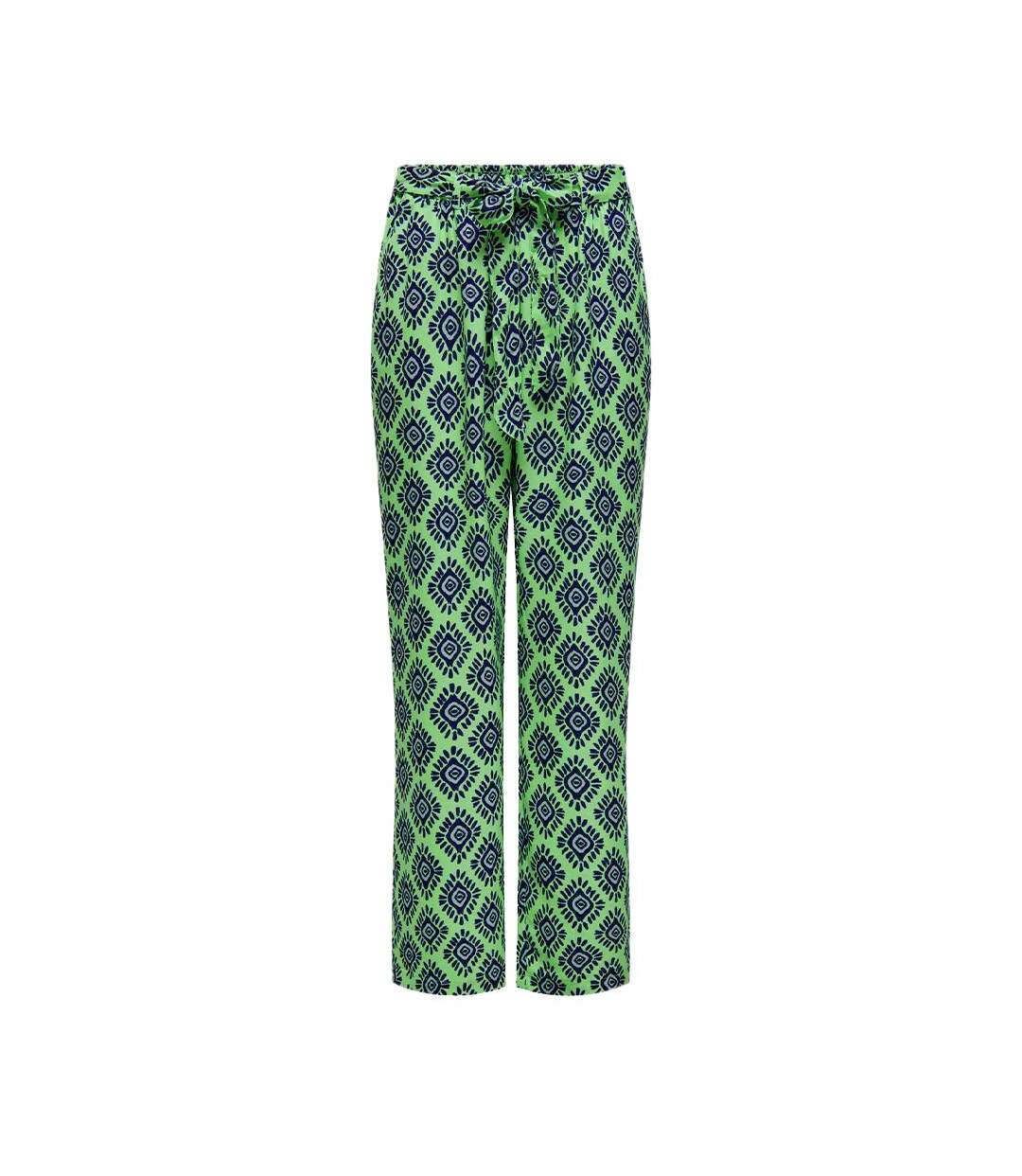 Pantalons fluide Vert Femme Only Palazzo - L-1