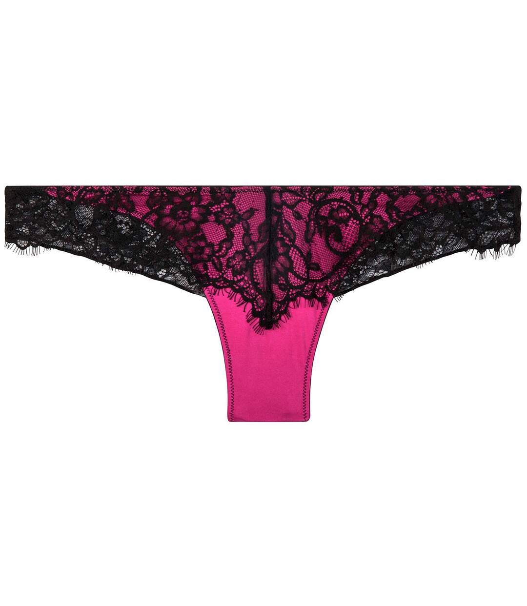 Tanga brésilien noir/fuchsia Dragon-1