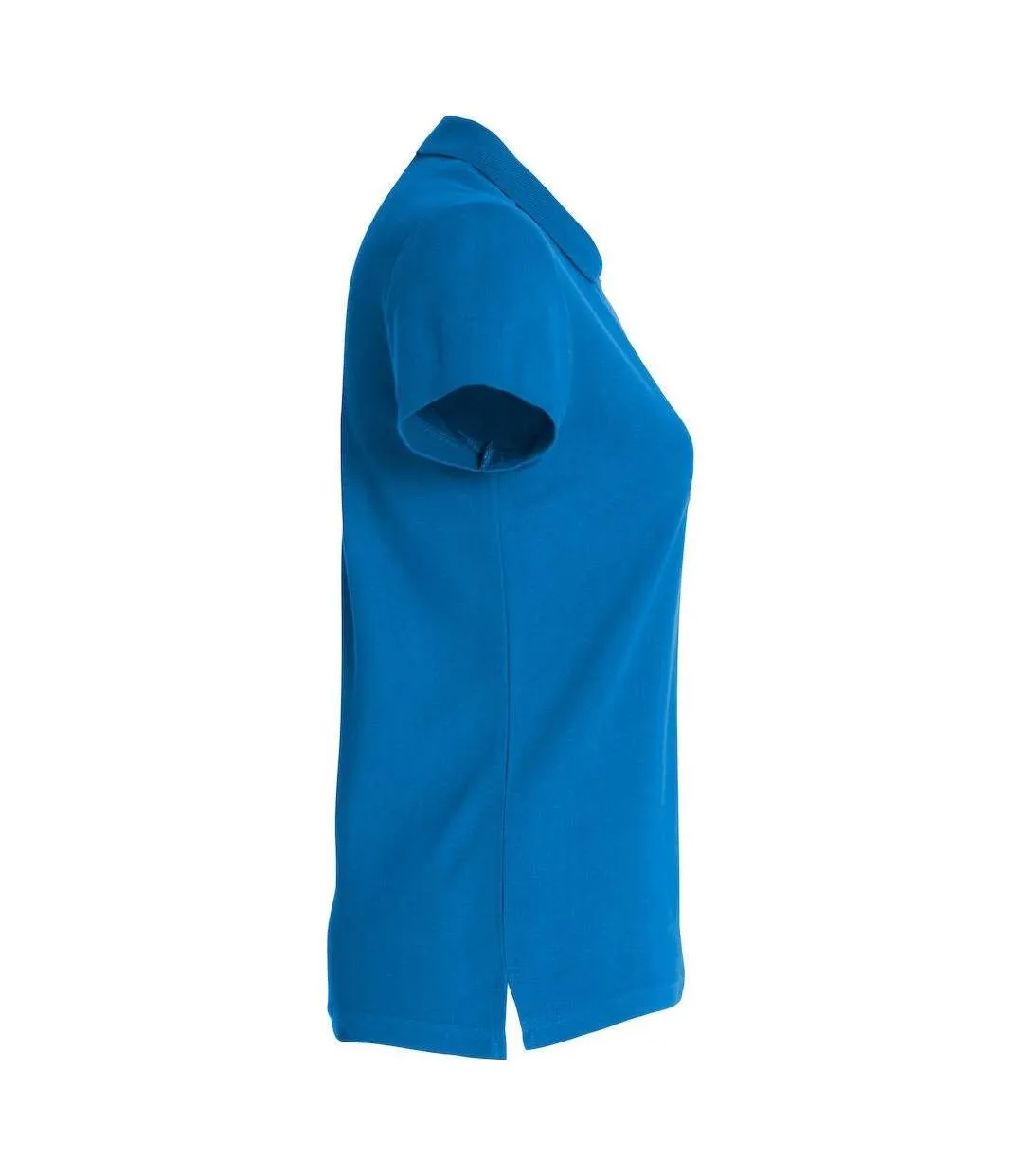 Womens/ladies Plain Polo Shirt Royal Blue Clique-4