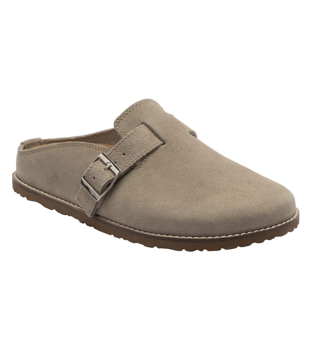 Ladies Buckle Clog Slippers Stone Closed Toe Mule UK 3-8-4