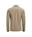 Mens Hicksville Long-sleeved Overshirt Khaki Brown James Harvest-2