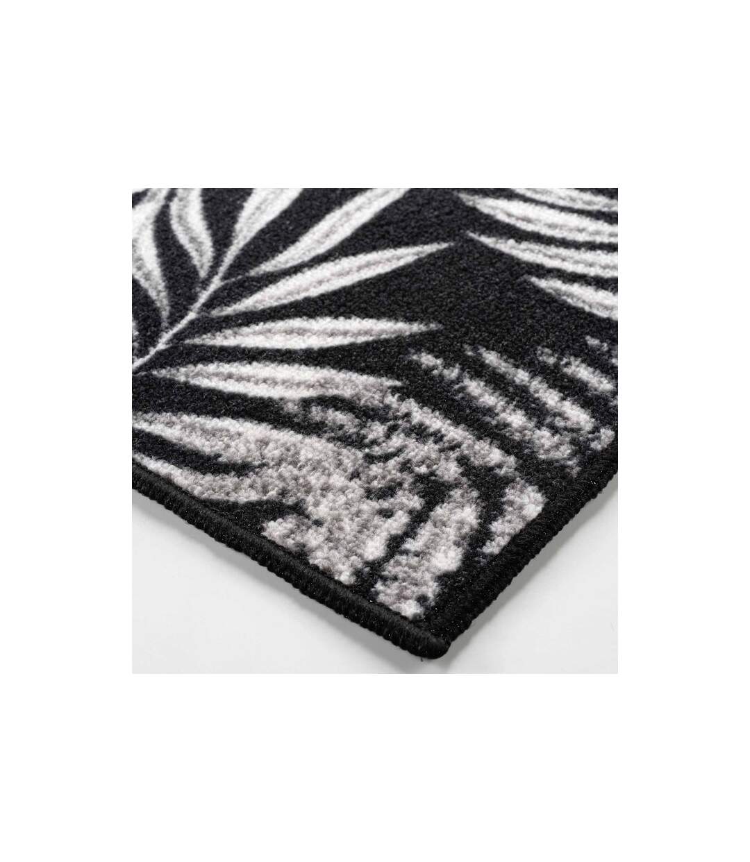 Tapis Imprimé Amber 50x120cm Noir-2