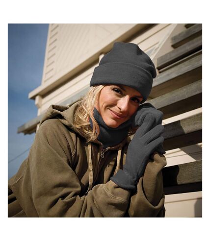 Result Unisex Active Fleece Anti-Pill Winter Hat, Gloves & Neckwarmer Set (Charcoal)