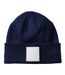 Bonnet Bleu Marine Oxford Blanc Beechfield-2
