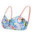 Womens/ladies Aceana Iii Abstract Floral Bikini Top Blue Regatta-3