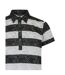 Womens/ladies Bordered Stripes Polo Shirt Black White Puma-3