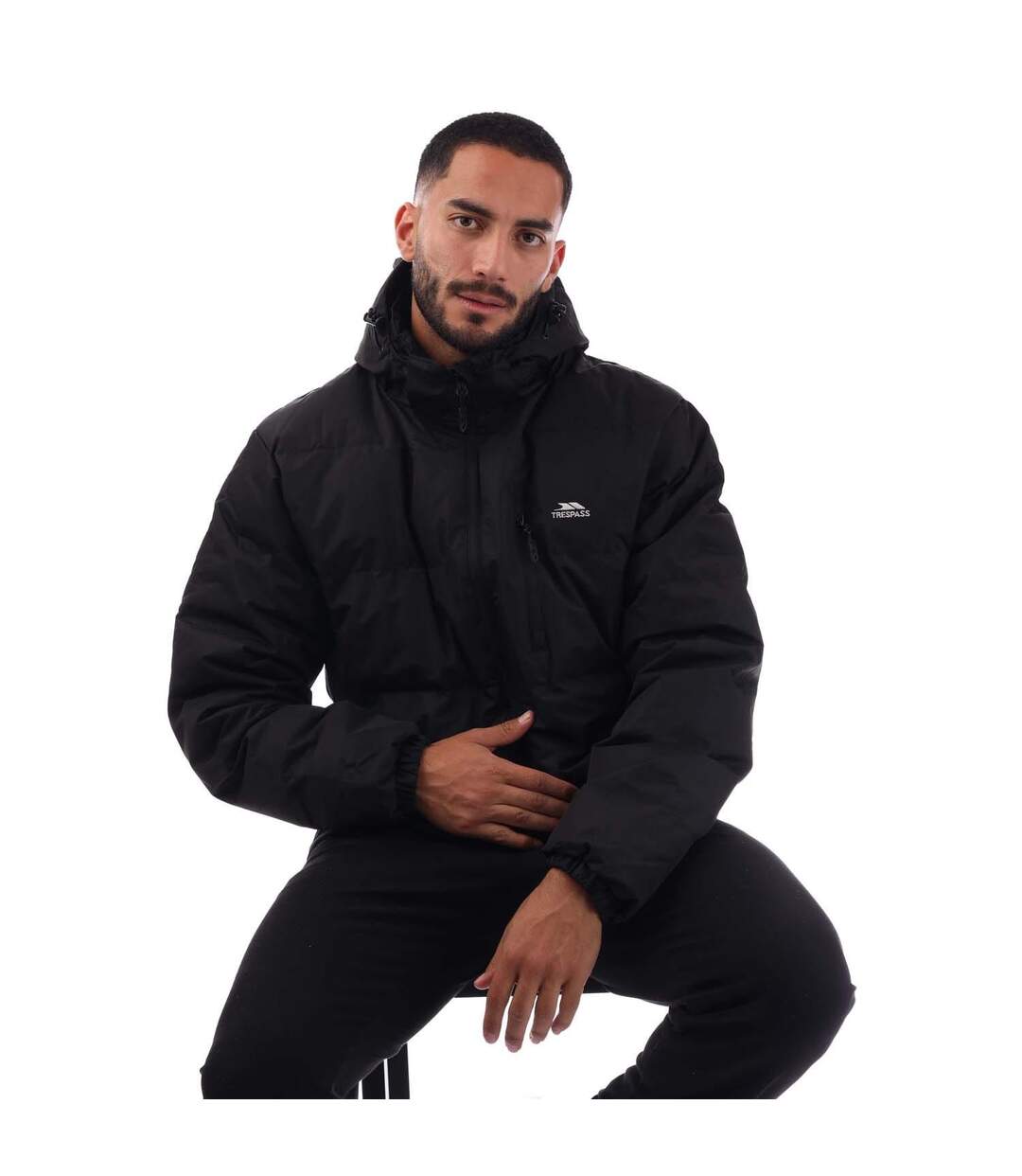Doudoune Matelassée Locked Homme Noir Trespass-1