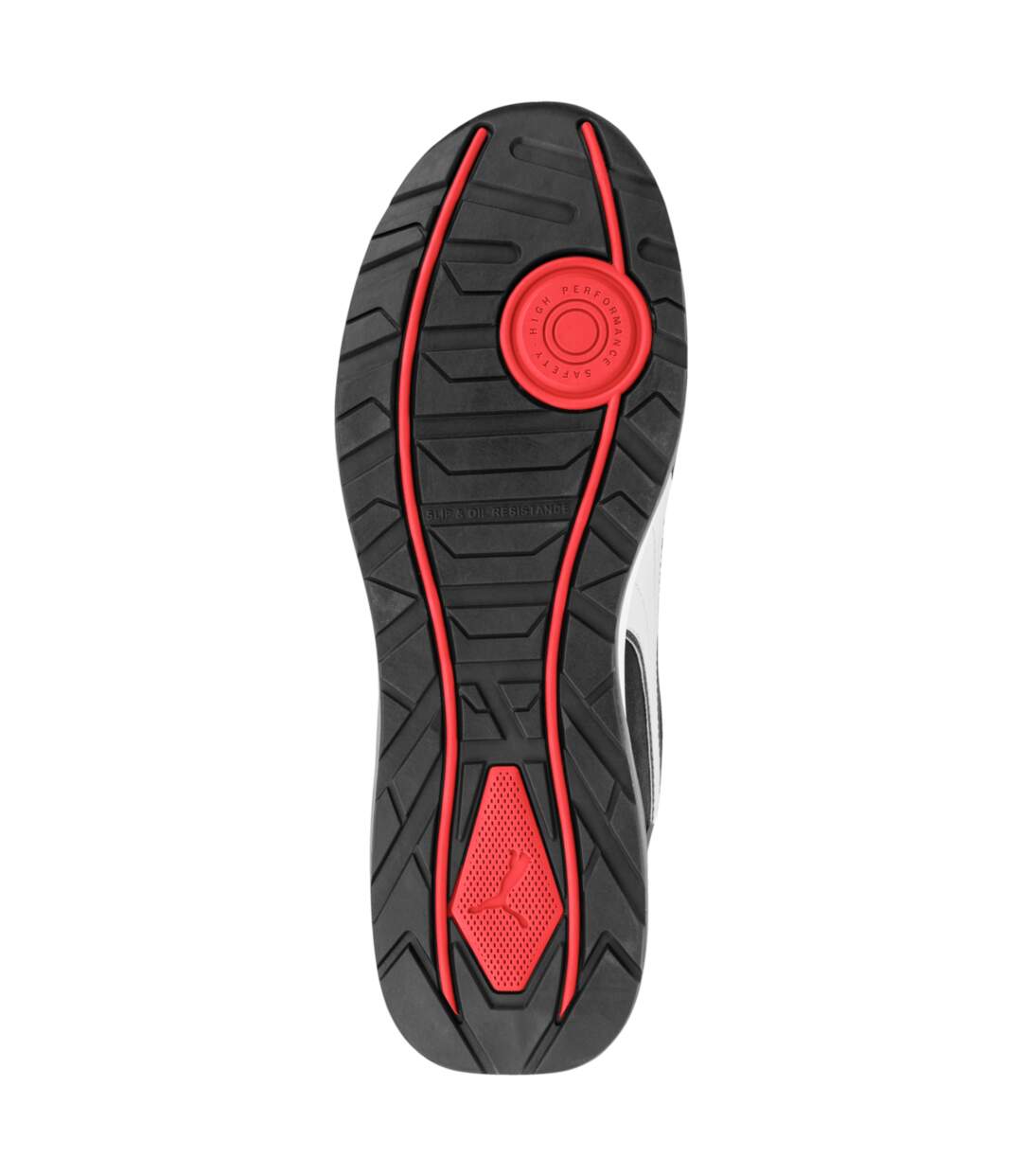 Baskets de sécurité S3 ESD HRO SRC Puma Airtwist noires et rouges