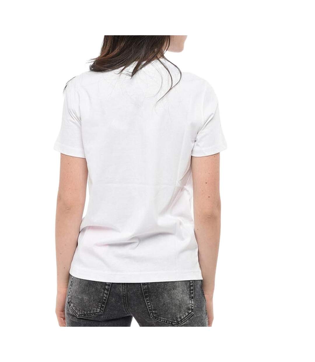 T-Shirt blanc femme diesel t-reg 53-d maglietta-2