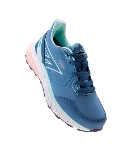 Chaussures de marche bario femme bleu clair / menthe / corail Hi-Tec